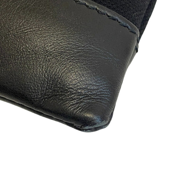 BALENCIAGA 373834 Navy Clip M Clutch Bag/Second Bag, Black, Men's